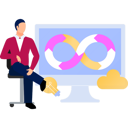 پیش‌نمایش فایل businessman-views-at-devops-installation-11131749 از پک دووپس (توسعه و عملیات)