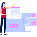 پیش‌نمایش فایل girl-is-pointing-at-the-chart-graph-document-11131745 از پک دووپس (توسعه و عملیات)