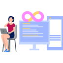 پیش‌نمایش فایل girl-is-using-laptop-for-devops-11131722 از پک دووپس (توسعه و عملیات)