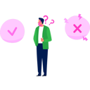 پیش‌نمایش فایل boy-is-looking-at-solution-to-the-question-11221595 از پک خستگی تصمیم‌گیری