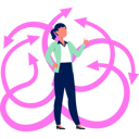 پیش‌نمایش فایل girl-is-solving-decisive-direction-11221611 از پک خستگی تصمیم‌گیری