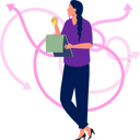 پیش‌نمایش فایل girl-is-trying-to-solve-problem-11221618 از پک خستگی تصمیم‌گیری