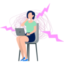 پیش‌نمایش فایل girl-is-working-on-laptop-11221609 از پک خستگی تصمیم‌گیری