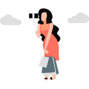 پیش‌نمایش فایل girl-taking-selfie-with-her-shopping-bag-11259979 از پک طراحی آزاد هندی
