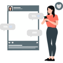 پیش‌نمایش فایل girl-using-social-media-on-mobile-phone-11260091 از پک طراحی آزاد هندی