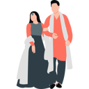 پیش‌نمایش فایل indian-couple-dressed-in-their-traditional-culture-11260023 از پک طراحی آزاد هندی