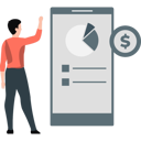 پیش‌نمایش فایل man-looking-at-pie-graph-on-mobile-phone-11260114 از پک طراحی آزاد هندی