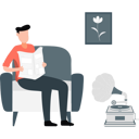پیش‌نمایش فایل man-reading-newspaper-11259991 از پک طراحی آزاد هندی