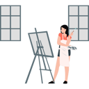 پیش‌نمایش فایل woman-painting-on-painting-board-11260003 از پک طراحی آزاد هندی