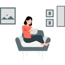 پیش‌نمایش فایل woman-sitting-on-her-couch-reading-book-11260019 از پک طراحی آزاد هندی