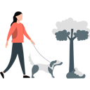 پیش‌نمایش فایل woman-walking-with-her-dog-11259977 از پک طراحی آزاد هندی
