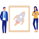 پیش‌نمایش فایل businessman-and-girl-launching-app-11171760 از پک استارتاپ