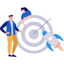 پیش‌نمایش فایل businessman-and-woman-working-on-target-goal-11171887 از پک استارتاپ