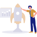 پیش‌نمایش فایل businessman-pointing-to-business-statistics-11171865 از پک استارتاپ