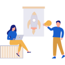 پیش‌نمایش فایل girl-and-boy-talking-about-business-ideas-11171769 از پک استارتاپ