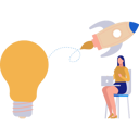 پیش‌نمایش فایل girl-working-on-business-startup-idea-on-laptop-11171774 از پک استارتاپ