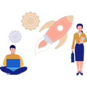 پیش‌نمایش فایل man-and-woman-working-on-startup-management-11171741 از پک استارتاپ