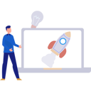 پیش‌نمایش فایل man-showing-rocket-on-laptop-11171856 از پک استارتاپ