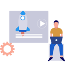 پیش‌نمایش فایل man-working-on-laptop-for-launching-startup-video-11171874 از پک استارتاپ