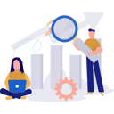 پیش‌نمایش فایل woman-and-man-working-on-bar-graph-11171732 از پک استارتاپ