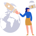 پیش‌نمایش فایل woman-pointing-to-global-startup-of-business-11171869 از پک استارتاپ