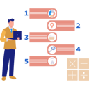 پیش‌نمایش فایل businessman-is-viewing-at-infographics-11150309 از پک اینفوگرافیک