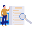 پیش‌نمایش فایل businessman-searches-for-data-11150310 از پک اینفوگرافیک