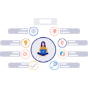 پیش‌نمایش فایل businesswoman-analyzes-info-graphics-11150321 از پک اینفوگرافیک