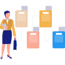 پیش‌نمایش فایل businesswoman-creates-reminder-notes-11150325 از پک اینفوگرافیک