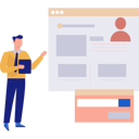 پیش‌نمایش فایل businessman-views-online-profile-of-employee-11150179 از پک منابع انسانی