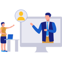 پیش‌نمایش فایل businesswoman-hires-new-online-employee-11150243 از پک منابع انسانی