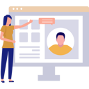 پیش‌نمایش فایل girl-is-pointing-to-the-online-candidate-11150188 از پک منابع انسانی
