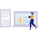 پیش‌نمایش فایل girl-is-working-on-online-account-11150192 از پک منابع انسانی