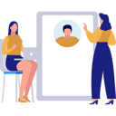 پیش‌نمایش فایل girls-are-talking-about-online-employee-11150232 از پک منابع انسانی
