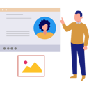 پیش‌نمایش فایل guy-pointing-to-a-website-for-an-online-interview-11150209 از پک منابع انسانی
