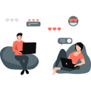 پیش‌نمایش فایل couple-are-using-their-laptops-11236949 از پک دوستانگی