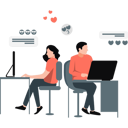 پیش‌نمایش فایل couple-working-on-monitor-11236985 از پک دوستانگی