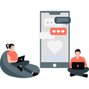 پیش‌نمایش فایل couple-working-online-on-their-laptop-11236983 از پک دوستانگی