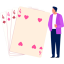 پیش‌نمایش فایل boy-is-looking-at-the-playing-cards-11155982 از پک بازی ورق