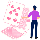 پیش‌نمایش فایل boy-is-looking-at-the-poker-card-11155976 از پک بازی ورق