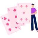 پیش‌نمایش فایل boy-is-playing-with-poker-cards-11155973 از پک بازی ورق