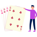 پیش‌نمایش فایل boy-is-pointing-at-gaming-cards-11155984 از پک بازی ورق