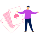 پیش‌نمایش فایل boy-is-showing-the-spade-cards-11155975 از پک بازی ورق