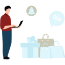 پیش‌نمایش فایل boy-is-using-a-laptop-for-shopping-notification-11155704 از پک تبلیغات
