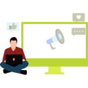 پیش‌نمایش فایل boy-is-using-laptop-for-web-announcement-11155722 از پک تبلیغات