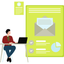 پیش‌نمایش فایل boy-is-working-on-an-email-11155694 از پک تبلیغات
