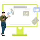 پیش‌نمایش فایل businessman-is-announcing-advertisement-11155743 از پک تبلیغات