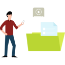 پیش‌نمایش فایل employee-analyzes-video-folder-11155719 از پک تبلیغات