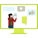 پیش‌نمایش فایل girl-is-announcing-advertising-on-the-monitor-11155639 از پک تبلیغات