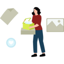 پیش‌نمایش فایل girl-is-holding-a-box-of-pictures-11155650 از پک تبلیغات